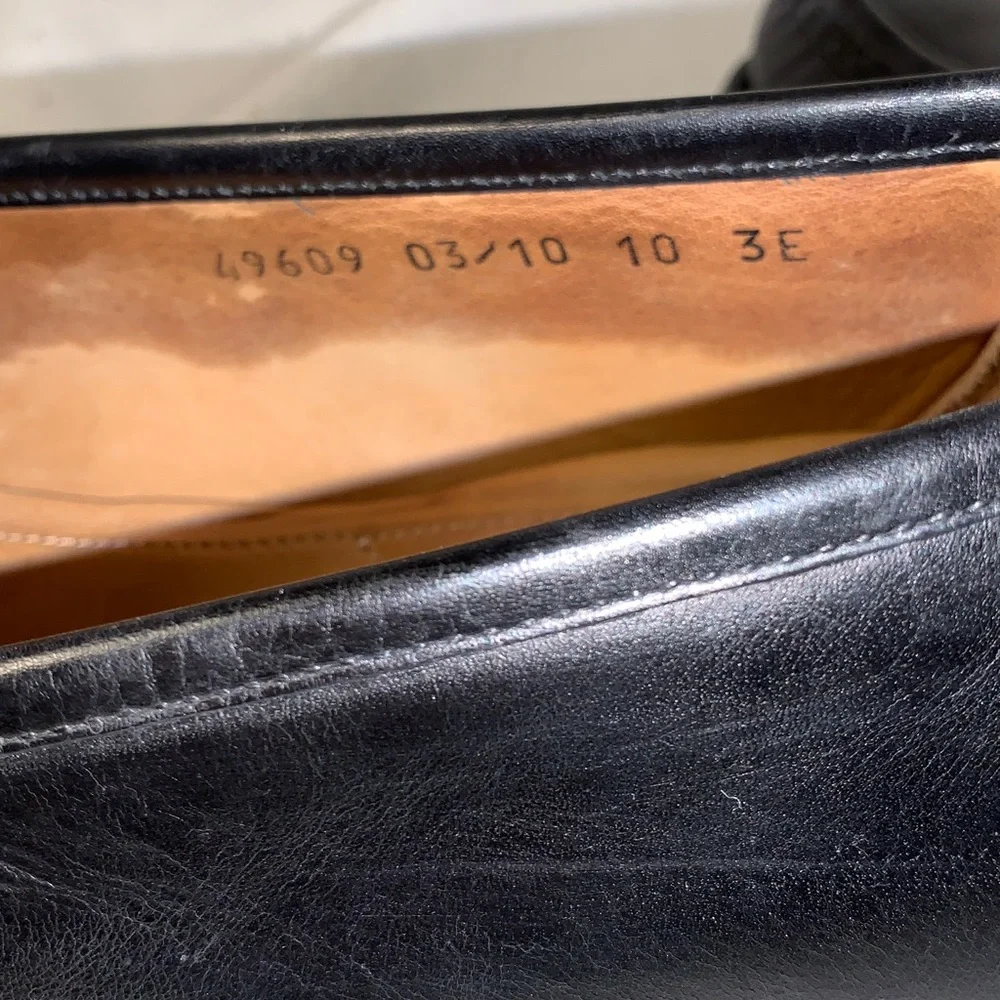 Allen Edmunds Men's Black Leather Bit Loafers